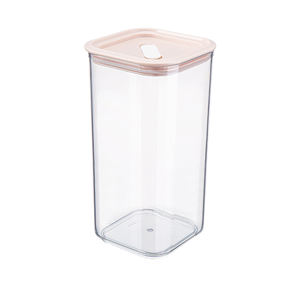 1.55L square clear airtight food storage container with lid