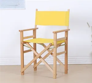 เก้าอี้ผู้กำกับแบบพับได้ไม้สไตล์โมเดิร์น ฮังรุย สำหรับห้องครัว วิลล่า โรงงาน ใช้งานได้สะดวก พกพาสะดวก เก็บง่าย เหมาะสำหรับตั้งแคมป์กลางแจ้ง สวน - Product Image 3