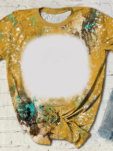 Camiseta de Manga Corta con Estampado Floral, Sublimación por Transferencia de Calor, Poliéster, Moda Juvenil Masculina, Nueva Colección Primavera Verano 2022 - Product Image 4