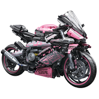 Precio de Fábrica, Edición Rosa 88819, Modelo de Motocicleta para Armar a Escala 1:5, Juego de Bloques de Construcción con 2066 Piezas, Regalo para Niños