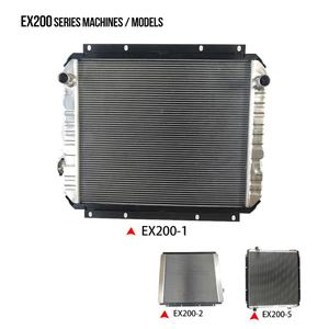 Radiador de Aluminio para el Sistema de Refrigeración del Motor ISUZU 6BD1 de la Excavadora EX200-1, Pieza de Repuesto Pesada 4204914, Tanque de Agua para Hitachi - Product Image 2