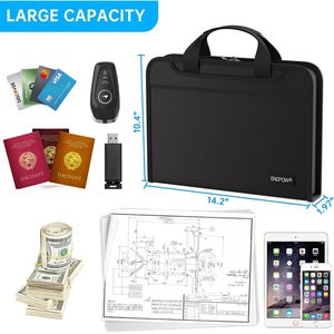 Multi-functional Storage <b>Folder</b> 36x26x50M Waterproof Travel Organizer Black Rectangle Office Organizer - Product Image 5
