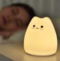Lampe à pince en silicone en forme de dessin animé, veilleuse de chevet pour enfants, lampe de bureau LED, décoration de la maison, cadeau créatif