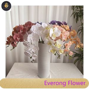 Meilleur vendeur 9 têtes 3D Français phalaenopsis Fleur Artificielle - Product Image 2