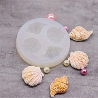Moule en silicone effet miroir en forme de coquillage, de conque ou de chocolat marin, pour pâtisserie et fondant