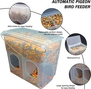 Automatic Durable Pigeon Bird Water Dispenser Plastic Drinker No Mess Hanging Parrot Feeder Accessories Parakeet Quail Chicken - Product Image 3