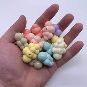 Dernière conception colorée mignon Chubby nuage acrylique perles en vrac bracelet à bricoler soi-même collier sac accessoires - Product Image 6