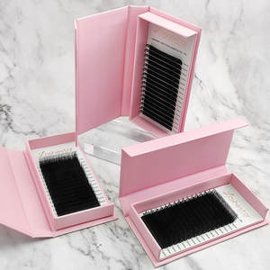 Cashmere nero opaco C CC D Logo personalizzato <span class=keywords><strong>Mega</strong></span> Volume velluto singolo visone ciglia ciglia Extension vassoi all'ingrosso - Product Image 4