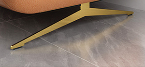 Nero 15cm metallo resistente grande divano letto gambe tavolino in ferro mobili - Product Image 5