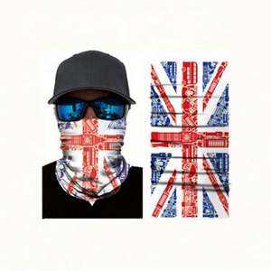 Pañuelo Tubular Delgado con Estampado de Línea Azul para Protección Solar UV, Cubre Rostro y Cuello, Ideal para Uso en Exteriores, Venta al por Mayor - Product Image 5