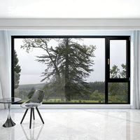Ventana Abatible de PVC Serie 90 de Diseño Moderno con Marco Delgado, Color Personalizado, Ventanas Sayyas DC88