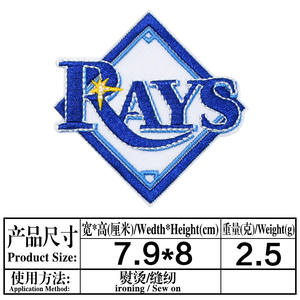 Nouveauté : Patchs brodés pour universités et collèges, à repasser, logo d'équipe sportive <span class=keywords><strong>MLB</strong></span>, patchs pour chapeau - Product Image 5