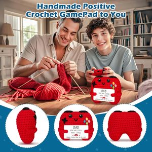 Controller di gioco all'uncinetto, regalo per papà, giocattolo in cotone per la festa del papà, compleanno, miglior papà di sempre, regalo da figlio/figlia - Product Image 3