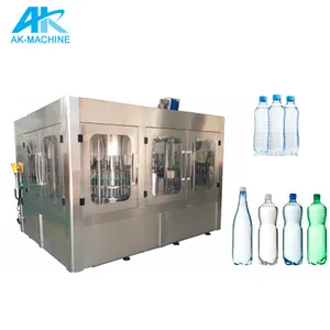 Máquina de enchimento de garrafas para água mineral, equipamento completo para fabricação de garrafas
