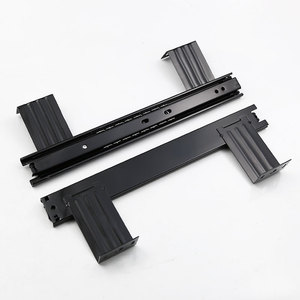 Three Fold Full Extension Keyboard <b>Slide</b> Rail 12 In Cold Rolled Steel Silent <b>Drawer</b> <b>Slide</b> For Furniture - Product Image 2