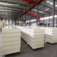 Panneau mural extérieur en PU léger de fabrication chinoise, certifié CE/ISO, en PE/SMP/HDP/PVDF, 50mm 75mm 100mm 150mm 200mm, 40 Kg/m³, pour atelier