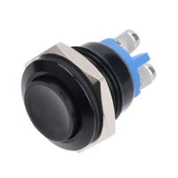 Interrupteur à bouton-poussoir étanche en acier inoxydable à coque rouge, boutons rouge, jaune, vert, bleu, blanc, orange pour applications électriques