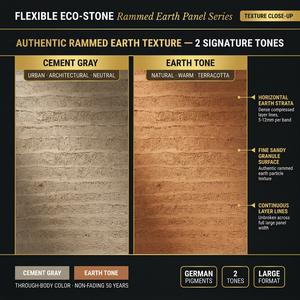 Série de panneaux <span class=keywords><strong>en</strong></span> terre battue éco-responsables flexibles, carrelage mural 3D ultra-fin <span class=keywords><strong>en</strong></span> céramique souple pour murs intérieurs et extérieurs de villas modernes, <span class=keywords><strong>mur</strong></span> de fond - Product Image 3