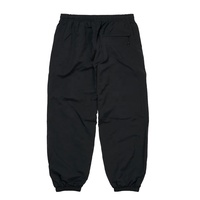 Pantalon de sport ample en nylon léger et respirant, jogging athlétique noir avec poches zippées et ourlets ajustables pour hommes