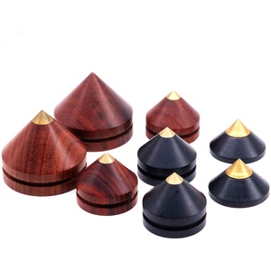 Yivo Xssh Âm Thanh Hifi Sốc Hấp Thụ Đứng Bằng Gỗ CD Khuếch Đại Đứng Với Đồng Thau Hình Nón Và Cách Ly Chân Pad Phụ Kiện Loa - Product Image 1