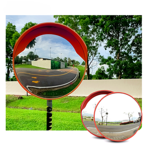 Espejos Convexos Económicos de 45/60/70/80/100/120cm de Diámetro, Superficie de PC/ABS, Ángulo de Visión de 180°, Fácil Instalación para Uso en Carreteras y Tráfico - Product Image 1