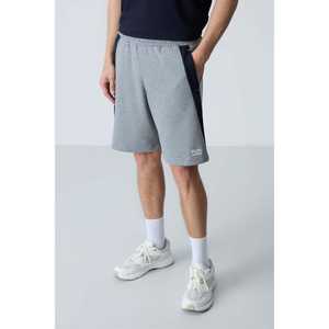 Shorts en coton pour homme Tommylife, coupe standard, 100% coton, gris chiné texturé, 81280 - Product Image 6
