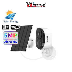 Wistino 5MP ngoài trời 4 gam năng lượng mặt trời Máy ảnh 5200mAh pin hỗ trợ tầm nhìn ban đêm đầy đủ màu sắc năng lượng mặt trời cctv camera - Product Image 1