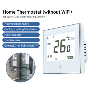 Home Programmable <span class=keywords><strong>Thermostat</strong></span> Với WiFi Đối Với Nồi Hơi Nước/Gas Màn Hình Cảm Ứng Thông Minh Nhiệt Chỉ Với App Và Điều Khiển Bằng Giọng Nói - Product Image 2