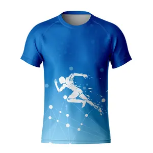 Wholesale Price Unisex Sublimation T Shirts Sublimation T Shirt 100% Polyester Full Sublimation Printed Customization Colors