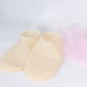 Meias de silicone reutilizáveis para mulheres meias hidratante de gel macio para pés para consertar pés secos