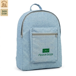 Sac à dos en toile brodée 36 x 45 x 10 cm, durable, réutilisable, pour voyages, école, université, bureau, usage quotidien, rangement - Product Image 1