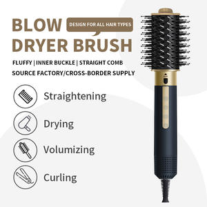 Brosse à air chaud professionnelle avec moteur DC, volumisante, pour tous types de cheveux, sèche-cheveux multifonctionnel - Product Image 1