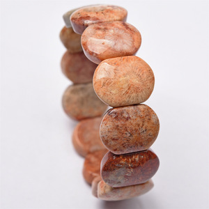 Bracelet large en pierre naturelle de haute qualité, en agate et pierre de soleil, fait main, pour homme et femme, vente en gros - Product Image 4