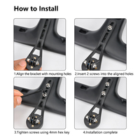 ZOYOSPORTS PA Compatibilité ROAD GRAVEL Vélo Ordinateur Extension Support Support Lampe Support Rack Mount Fit pour 31.8MM