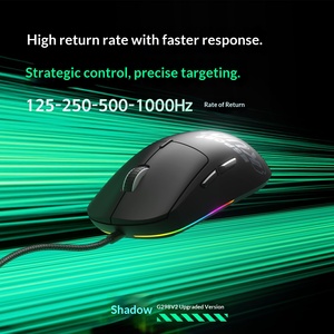<span class=keywords><strong>Souris</strong></span> de jeu LDONG 298 filaire RGB avec éclairage, programmation macro, support ergonomique, capteur PAW3327 pour jeux en ligne - Product Image 3