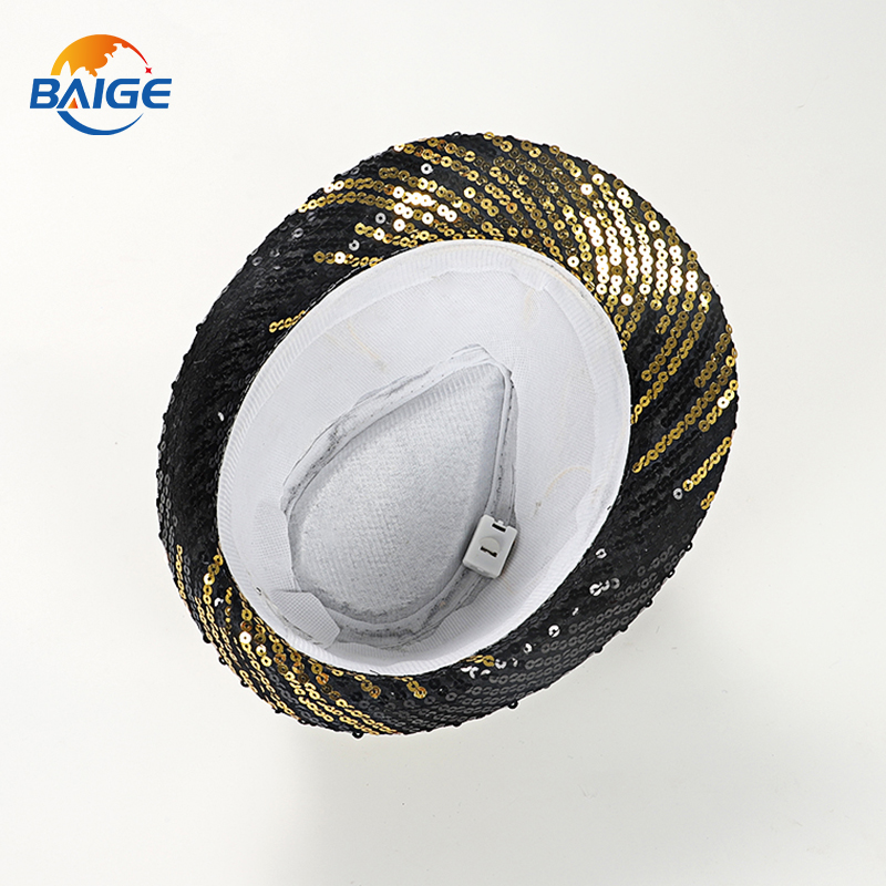 Cappello di Babbo Natale con Paillettes per Adulti, Doppio