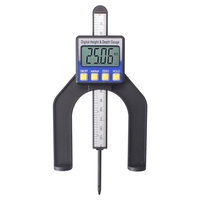 Jauge de profondeur numérique en plastique avec écran LCD et pieds magnétiques, haute précision pour tables de fraisage, outils de mesure pour le travail du bois