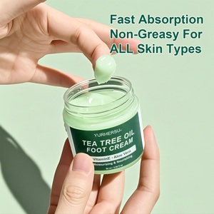 YURHERSU vente en gros de crème pour les pieds bio Peeling élimination des peaux mortes soin des pieds huile d'arbre à thé crème pour les pieds crème hydratante - Product Image 5
