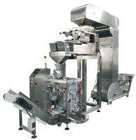 Machine à doseur linéaire triplex à 2 têtes pour boulettes de maïs, biscuits, bonbons, noix