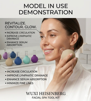 Set Alat Cupping Wajah 2 in 1 dari Kaca, Anti Selulit, Vakum, Mengurangi Garis Halus, Alat Hisap Wajah