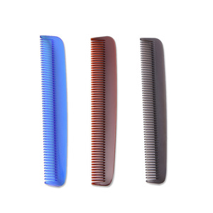 Peine para el Cabello Elegante, Grande, de Plástico, para Uso en Salón, Apariencia Moderna, Azul, Marrón, Gris - Product Image 5