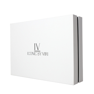 Custom Logo <b>White</b> Rigid Removable <b>Lid</b> and Based Cardboard Cosmetic Packaging Paper Gift <b>Box</b> - Product Image 1