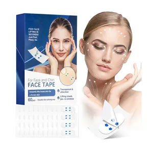Migliore qualità etichetta privata Anti invecchiamento microcristallina invisibile veloce Lifting facciale patch 60 pz prodotti per la cura personale di bellezza