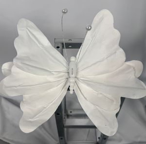 <b>White</b> Silk Butterfly Decoration Artificial Flower Pendant Detachable Polyester <b>Hanging</b> Ornament for Wedding Party Event - Product Image 5