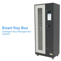Gabinete de Llaves Inteligente con 120 Ranuras, Caja Fuerte con Control de Llaves RFID, Sistema Electrónico de Gestión de Llaves, de Pie, con NFC, Huella Dactilar y Reconocimiento Facial