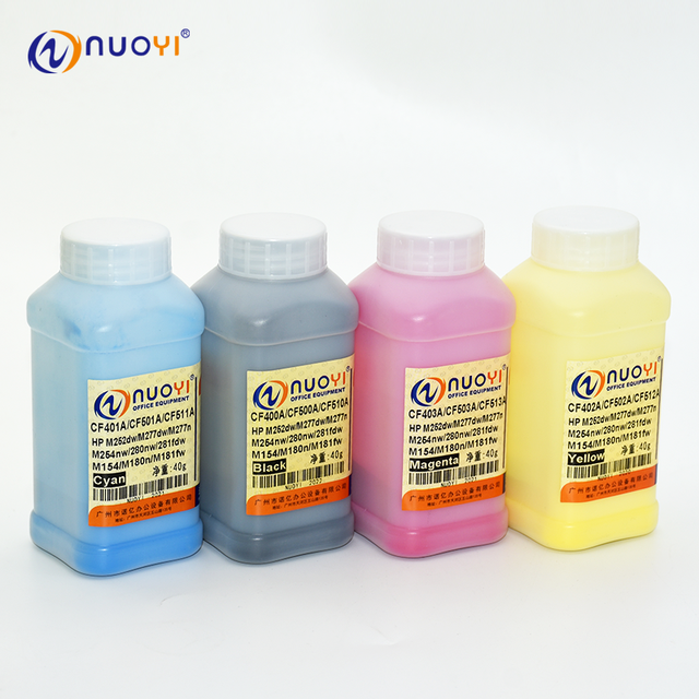 Nuoyi Import Toner Powder for HP M252 M277 CF400A 401A 402A 403A M254 M280 M281 M154 M180 M181 Without Chip Parts