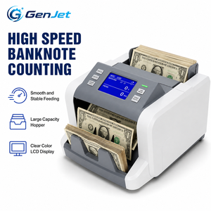 Máquina Automática Contadora de Monedas con Escáner de Imagen Dual CIS, Pantalla Táctil TFT, <span class=keywords><strong>Calculadora</strong></span> de Valor de Billetes Mixtos, 500 Billetes, 110V 240V - Product Image 1