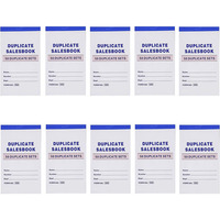 Lot de 10 carnets de commandes, reçus et factures autocopiantes, 50 jeux, 3,5" x 5,5"