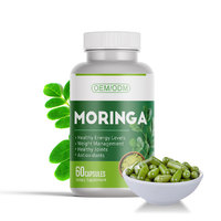 Capsules de protéines végétales naturelles de Moringa, marque privée OEM, végétariennes |   Capsules de poudre de Moringa pour lutter contre les radicaux libres