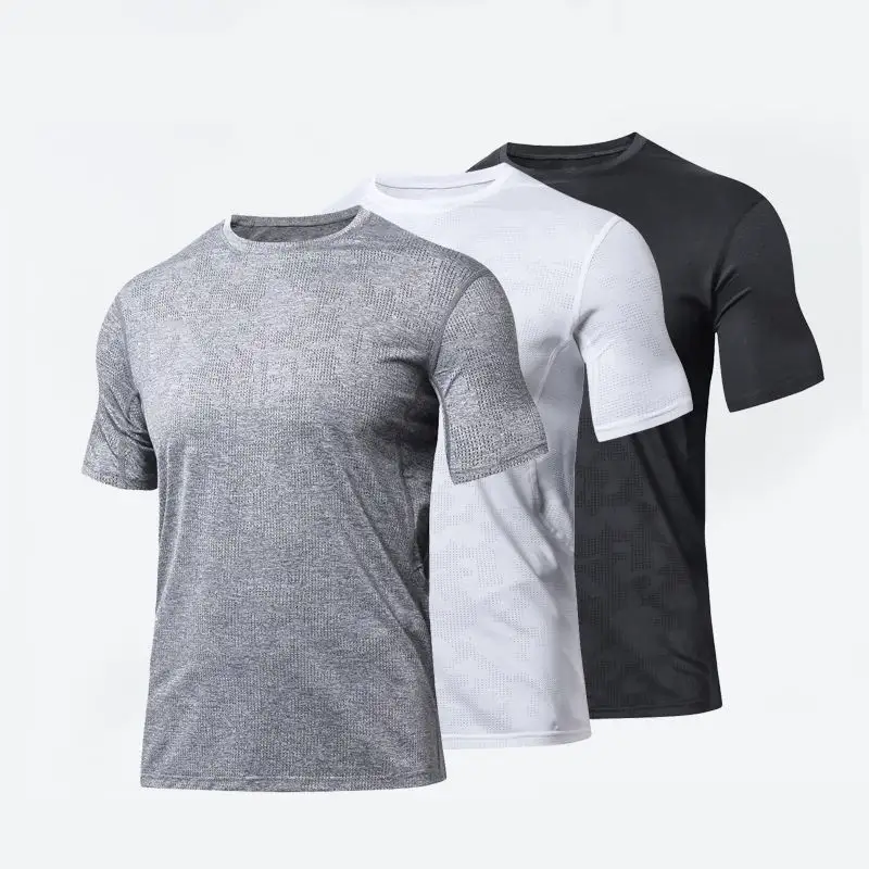 Cheap Price 100% High Quality Blank Milk Silk Workout Wear Customized Sports T-shirt For Men